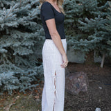 The Penelope Bow-Side Plaid Pants