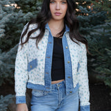The Georgia Quilted Floral Denim Jacket