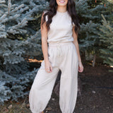 The Taylor Knit Drawstring Jumpsuit
