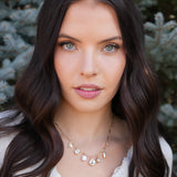 Multi Style Rhinestone Charm Necklace