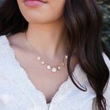 Multi Style Rhinestone Charm Necklace