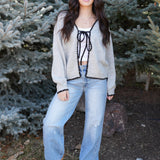 The Cecily Bow-Tie Cardigan
