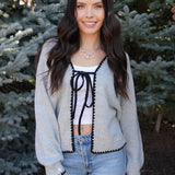 The Cecily Bow-Tie Cardigan