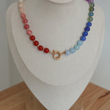 Moody Natural Stone & Glass Mixed Necklace