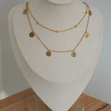 18k Sequin Pendant Necklace