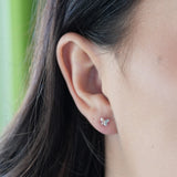 Tiny Butterfly Stud Earrings – Sterling Silver