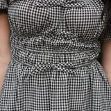 The Harper Black Gingham Dress
