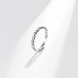 Dainty Heart Stacking Band Ring – Stainless Steel