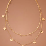 18k Sequin Pendant Necklace
