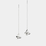 Tiny Butterfly Threader Earrings – Sterling Silver